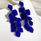 Rsslyn Royal Blue Earrings New Arrival Vintage Women Dangle Earrings Sexy Rose Petal