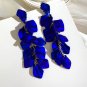 Rsslyn Royal Blue Earrings New Arrival Vintage Women Dangle Earrings Sexy Rose Petal