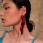 Rsslyn Royal Blue Earrings New Arrival Vintage Women Dangle Earrings Sexy Rose Petal