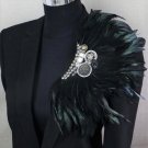 Rsslyn Impressive Stylish Peacock Boutonniere Collar Brooch Pins