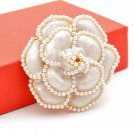 Rsslyn Ivory Camelia Brooches for Women