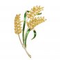 Rsslyn Golden Wheat Brooch Men and Women Pins
