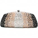 Rsslyn Luxury Black Handbags for Mother of the Bride Golden Clutch with Free CC Brooch
