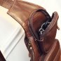 Rsslyn Brown Chest Packs Authentic Leather Backpacks for Men Phone bags for Men