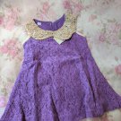 SALE Preemie Dress Purple Dress for Newborn Girls Newborn Dresses Baby Sleeveless Dress