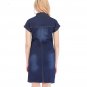 Rsslyn Fresh Summer Dress Fashion Denim Dress-Knee Length Dresses for Women
