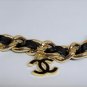 Rsslyn High Quality CC Jewelry Luxury Black Chain Necklace for Women Free Black CC Brooch
