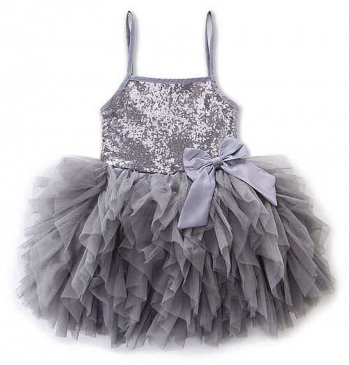 gray tutu dress