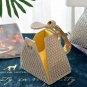 Rsslyn Pyramid Shape Bag Small Clutch With Gold Rhinestones Good Evening Bags for Lady