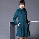 Rsslyn Fashion Dress Coats Turtleneck Winter Coats Teal Dress Coats for Women