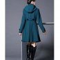 Rsslyn Fashion Dress Coats Turtleneck Winter Coats Teal Dress Coats for Women