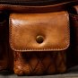 Rsslyn Retro Genuine Leather Chest Bag for Men Motorcycle Bikers Large Bag for Husky Men