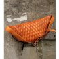 Rsslyn Retro Genuine Leather Chest Bag for Men Motorcycle Bikers Large Bag for Husky Men