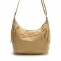 Rsslyn Fashion Cream Color Shoulder Bags for Women Tassels and Fringe Bags