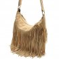 Rsslyn Fashion Cream Color Shoulder Bags for Women Tassels and Fringe Bags
