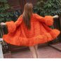 Rsslyn Fashion Coats Warm Poncho for Women Hotpink Mongolia Sheep Fur