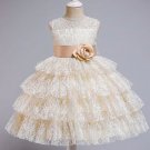 Rsslyn Sleeveless Dress for Flower Girls Fashion Dress Layered Birthday Dresses