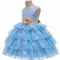 Rsslyn Sleeveless Dress for Flower Girls Fashion Dress Layered Birthday Dresses