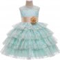 Rsslyn Sleeveless Dress for Flower Girls Fashion Dress Layered Birthday Dresses