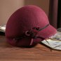 Rsslyn Fashion Berets Burgundy Hats Trendy Winter Hats for Women Leisure Style Hats