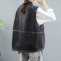 Rsslyn Fashion Vests Loose Style Plus Size Black Vest Extra Large Vests with Large Pockets