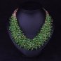Rsslyn Fashion Chokers for Women Beaded Green Necklaces Mothers Day Gift