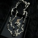 Rsslyn Fashion Necklaces Black Pearl Necklace for Women Mother's Day Special Gift