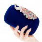 Rsslyn New Fashion Red Bags Small Purses for Bridesmaids Red Peacock Shoulder Bags