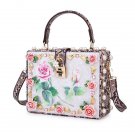 Rsslyn Beautiful Shoulder Bags Rose Purses Fashion Box for Women Free CC Pin