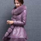 Rsslyn Fashion Leather Coats Fashion Blazer Coat Jackets for Women Winter Purple Coats
