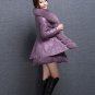Rsslyn Fashion Leather Coats Fashion Blazer Coat Jackets for Women Winter Purple Coats