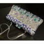 Rsslyn Luxury Bags Luxury Clutch for Women Blue Crystal Shoulder Bags