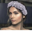 Rsslyn Queen of My Heart Crown Wreath Silver Bridal Headbands