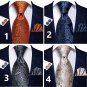Rsslyn 3pcs/SET Fashion Neckties for Men and Boys 100% Silk 8.5cm Wedding Ties Orange Ties