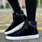 Rsslyn Fashion Shoes High Tops Sneakers for Teenage Boys and Men Red Shoes