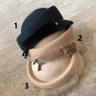 Rsslyn Beige Mink Hair Tail Beautiful Hats for Women Fashion Wool Winter Accessories for Women