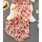 Rsslyn Matching Set Tops and Skirt Mermaid Style Dress Red Maxi Skirt for Women