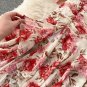Rsslyn Matching Set Tops and Skirt Mermaid Style Dress Red Maxi Skirt for Women
