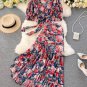 Rsslyn Matching Set Tops and Skirt Mermaid Style Dress Red Maxi Skirt for Women