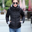 Rsslyn Turtleneck Black Jacket Fashion Coats for Women with Attached Finger Gloves