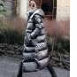 Rsslyn Red Colorful Glossy Parka for Women Winter Hooded Coats Fashion Coats
