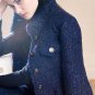 Rsslyn Fashion Turtleneck Winter Coats Navy Blue Coats for Women Navy Blue Blazers
