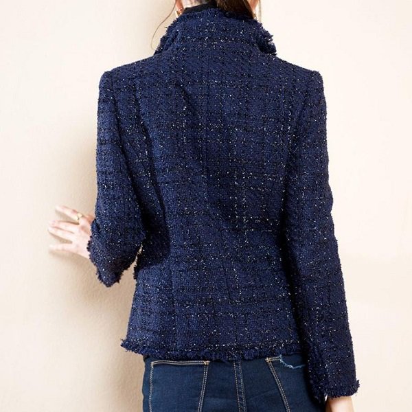 Rsslyn Fashion Turtleneck Winter Coats Navy Blue Coats for Women Navy