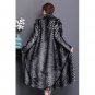 Rsslyn Fashion Coats Black Long Overcoats for Women Free Brand Brooch