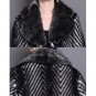 Rsslyn Fashion Coats Black Long Overcoats for Women Free Brand Brooch