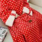 Rsslyn Double Layer Coral Fleece Sherpa 130cm x 160cm Polka Dot Winter Throw Blanket
