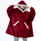 Rsslyn Red Christmas Sweater Fleece Home Cuddles Red Fleece Coats for Women Hooded Stay Warm