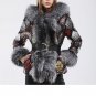 Rsslyn Luxury Jackets for Women Sequined Parka with Real Fox Fur