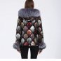 Rsslyn Luxury Jackets for Women Sequined Parka with Real Fox Fur