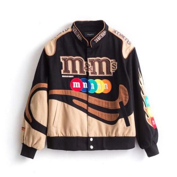 Rsslyn Unisex Multicolor Patchwork MM Chocolate Jackets Teenage Boys and Girls